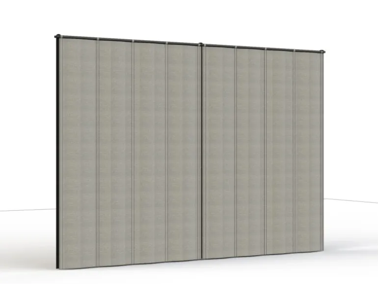 Siena Garden Seitenteile für Schattenmanufaktur Silber-Grau 300 cm x 210 cm