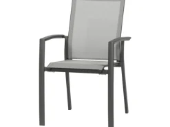 Siena Garden Stapelsessel Velia Alu 56 cm x 66 cm x 89 cm Anthrazit