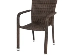 Siena Garden Stapelsessel Minas Braun 60 cm x 56 cm x 83 cm