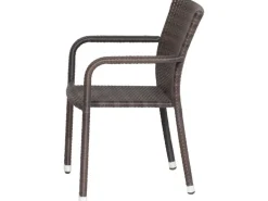 Siena Garden Stapelsessel Minas Braun 60 cm x 56 cm x 83 cm