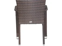 Siena Garden Stapelsessel Minas Braun 60 cm x 56 cm x 83 cm