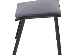 Siena Garden Valencia Hocker Matt Anthrazit-Salt & Pepper Gestell Aluminium