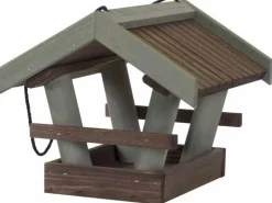Siena Garden Vogelhaus Kiefer Braun und Olive 29 cm x 26 cm x 24 cm FSC®