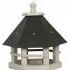 Siena Garden Vogelhaus Kiefer Hellgrau und Anthrazit 29 cm x 33 cm x 35 cm FSC®