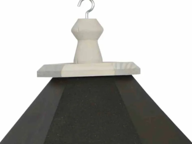 Siena Garden Vogelhaus Kiefer Hellgrau und Anthrazit 29 cm x 33 cm x 35 cm FSC®