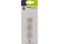 Siro Haken 2319 Metall Nickelfarben Matt Selbstklebend 3 Stück