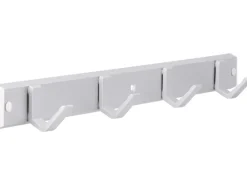 Siro Hakenleiste 2083 Aluminium Natur Matt Länge 450 mm 4 Haken
