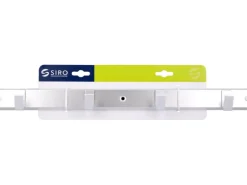 Siro Hakenleiste 2083 Aluminium Natur Matt Länge 450 mm 4 Haken