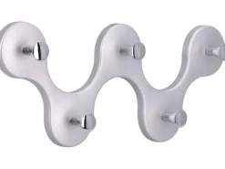 Siro Hakenleiste 01047 Kunststoff Metalleffekt Aluminium Chrom Länge 248 mm