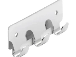 Siro Hakenleiste 1603 Metall Chrom Glänzend Länge 114 mm 3 Haken