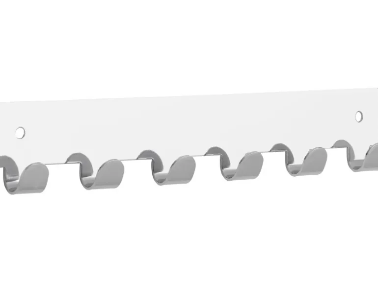 Siro Hakenleiste 1603 Metall Chrom Glänzend Länge 240 mm 6 Haken