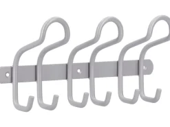 Siro Hakenleiste 1783 Metall Aluminium Länge 300 mm 6 Haken