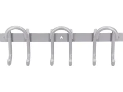 Siro Hakenleiste 1783 Metall Aluminium Länge 300 mm 6 Haken