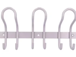 Siro Hakenleiste 1783 Metall Aluminium Länge 300 mm 6 Haken