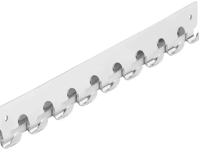 Siro Hakenleiste 1603 Metall Chrom Glänzend Länge 366 mm 9 Haken