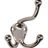 Siro Huthaken 581 Metall Nickelfarben Glänzend Lochabstand 23 mm