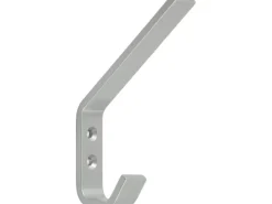 Siro Huthaken Metall Alufarben 2 Aufhänger Lochabstand 16 mm