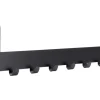 Siro Türgarderobe 1977 Metall Uni Schwarz Matt Länge 375 mm 6 Haken