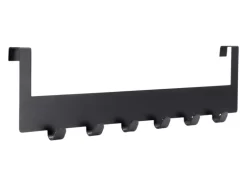 Siro Türgarderobe 1977 Metall Uni Schwarz Matt Länge 375 mm 6 Haken