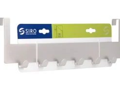 Siro Türgarderobe 1977 Metall Nickel Matt Länge 375 mm 6 Haken