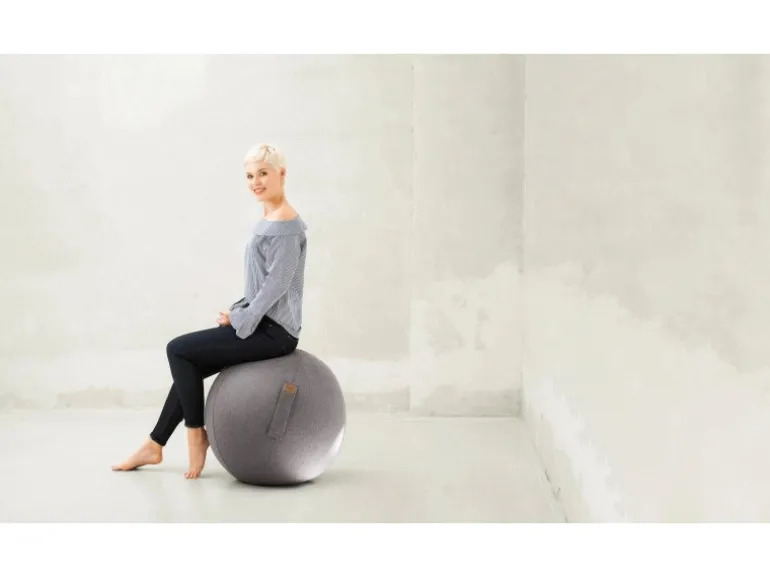Sitting Ball Hocker Felt 150 l Aquamarin