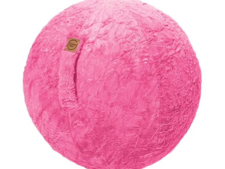 Sitting Ball Hocker Fluffy 150 l Pink