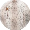 Sitting Ball Hocker Skins Schneeluchs 150 l Weiß Fellimitat-Muster