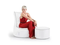 Sitting Point Hocker DotCom 60 l Weiß