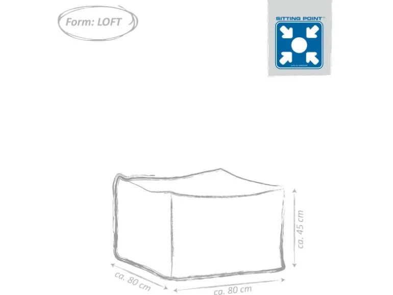Sitting Point Hocker Outside 150 l Braun
