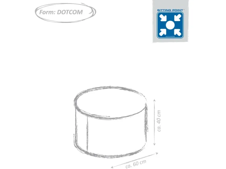 Sitting Point Hocker Outside 120 l Anthrazit