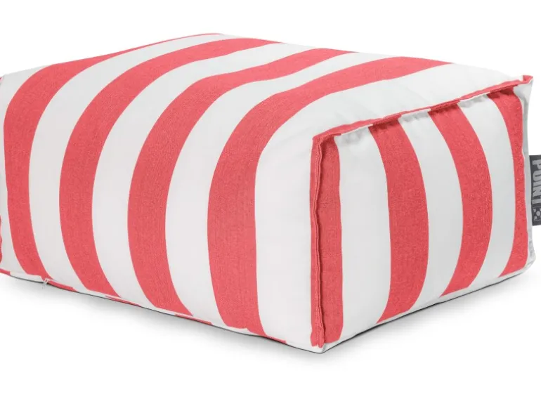 Sitting Point Hocker Santorin Roll 100 l Rot Streifen-Muster