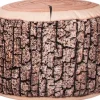 Sitting Point Hocker Wood 60 l Natur Holzoptik-Muster