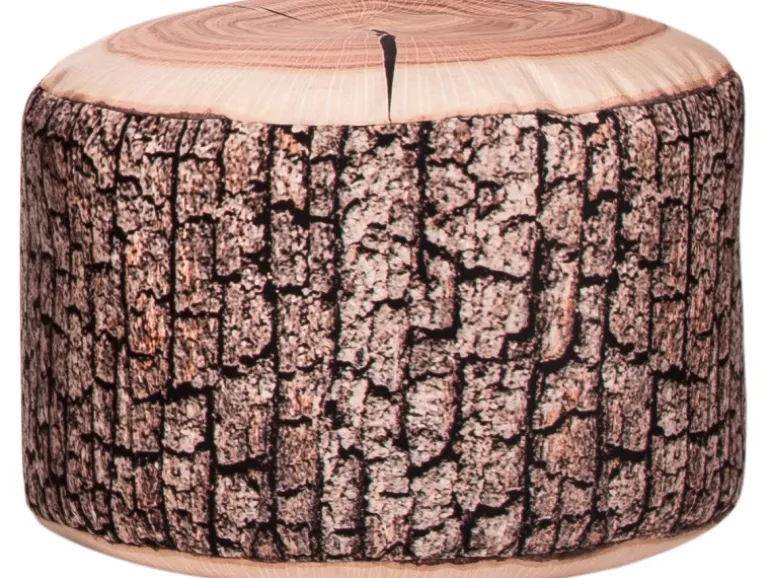 Sitting Point Hocker Wood 60 l Natur Holzoptik-Muster