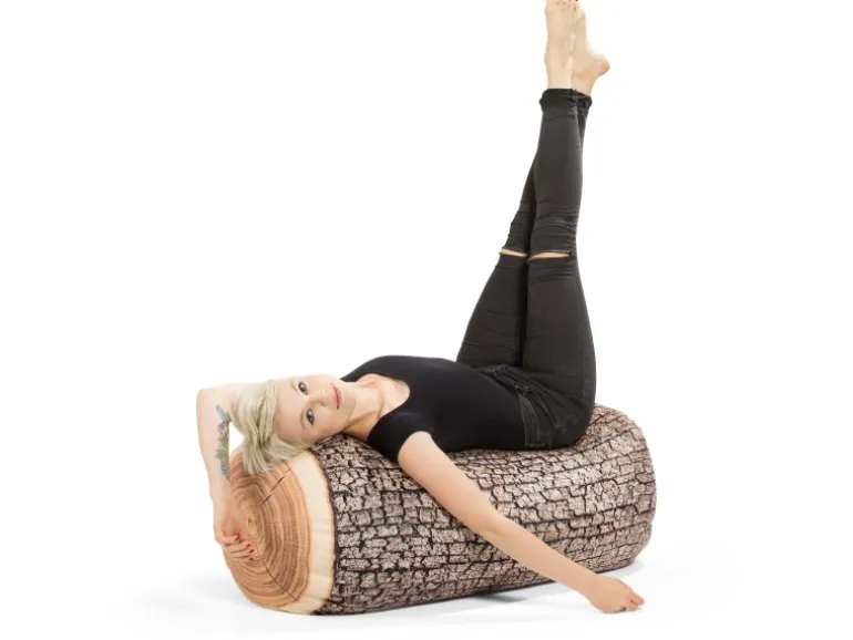 Sitting Point Hocker Wood 100 l Natur Holzoptik-Muster