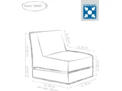 Sitting Point Sessel Outside 300 l Blau
