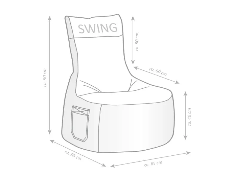 Sitting Point Sessel Swing 300 l Braun