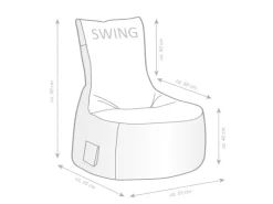 Sitting Point Sessel Swing Scuba 300 l Rose