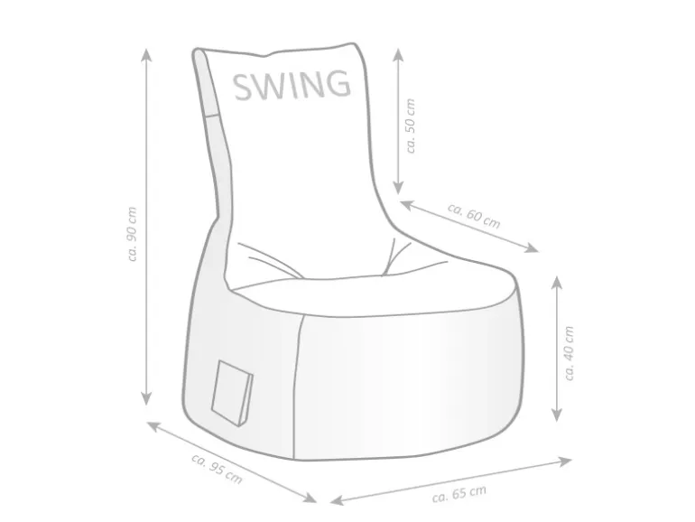 Sitting Point Sessel Swing Scuba 300 l Grau