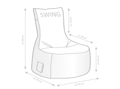 Sitting Point Sessel Swing 300 l Dunkelblau