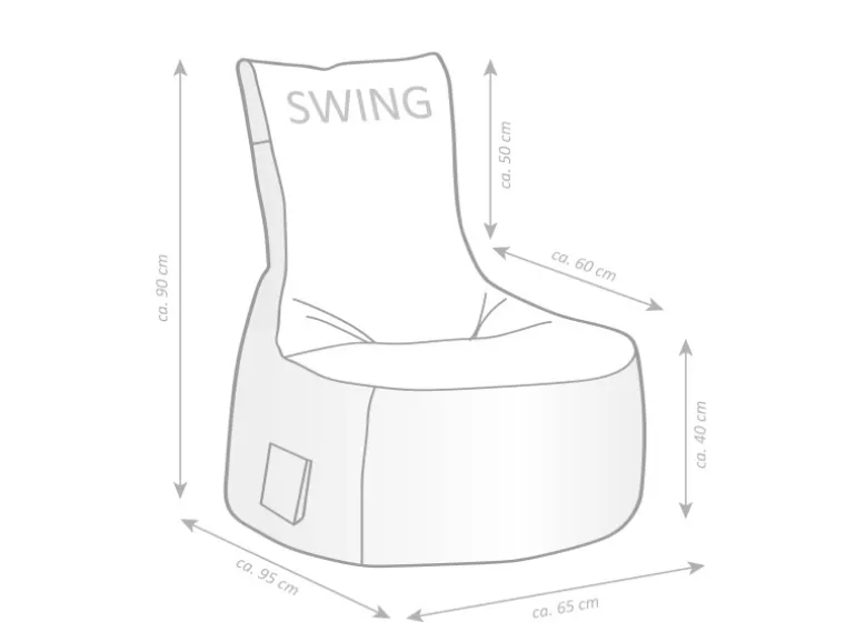 Sitting Point Sessel Swing 300 l Dunkelblau