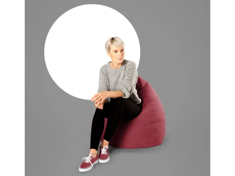 Sitting Point Sitzsack Alfa 220 l Weinrot