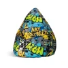 Sitting Point Sitzsack BeanBag Cool 220 l Gelb Bunt