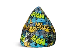 Sitting Point Sitzsack BeanBag Cool 220 l Gelb Bunt