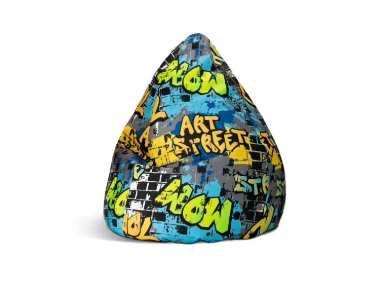 Sitting Point Sitzsack BeanBag Cool 220 l Gelb Bunt