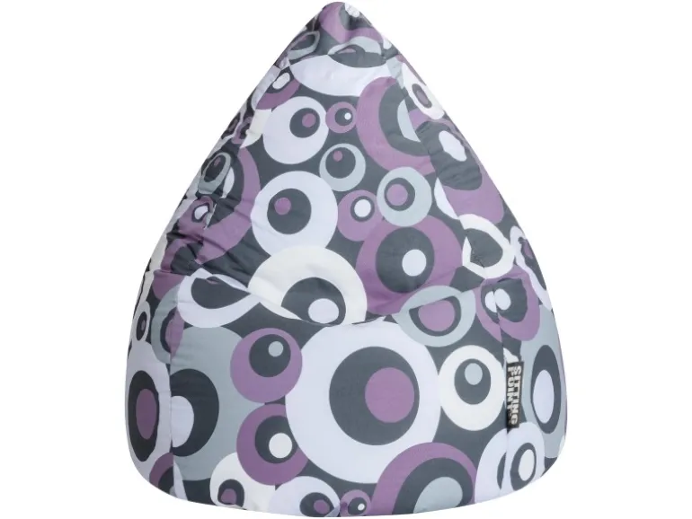 Sitting Point Sitzsack BeanBag Malibu 120 l Lila Bunt