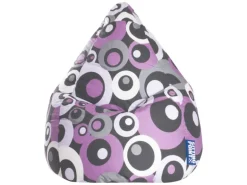 Sitting Point Sitzsack BeanBag Malibu 120 l Lila Bunt