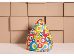 Sitting Point Sitzsack BeanBag Malibu 120 l Lila Bunt