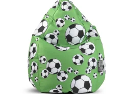 Sitting Point Sitzsack BeanBag Kicker 220 l Grün Fußball-Muster