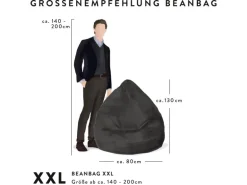 Sitting Point Sitzsack BeanBag Mink 300 l Taupe