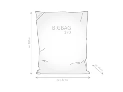 Sitting Point Sitzsack BigBag Brava 380 l Jeansblau